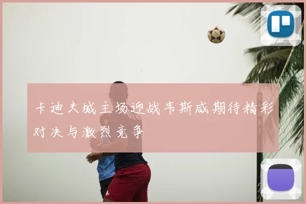 卡迪夫城主场迎战韦斯咸期待精彩对决与激烈竞争