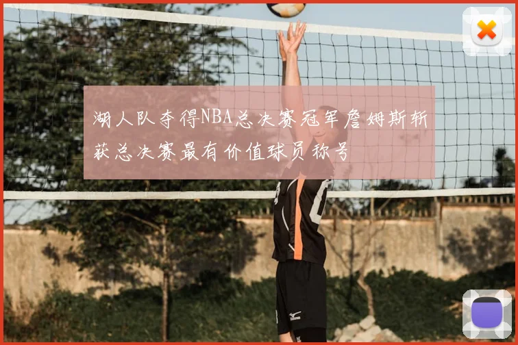 湖人队夺得NBA总决赛冠军詹姆斯斩获总决赛最有价值球员称号